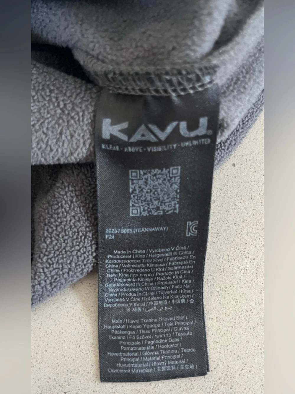 KAVU Teannaway Snap Fleece Pullover Men's M Black Hills Spruce Tree